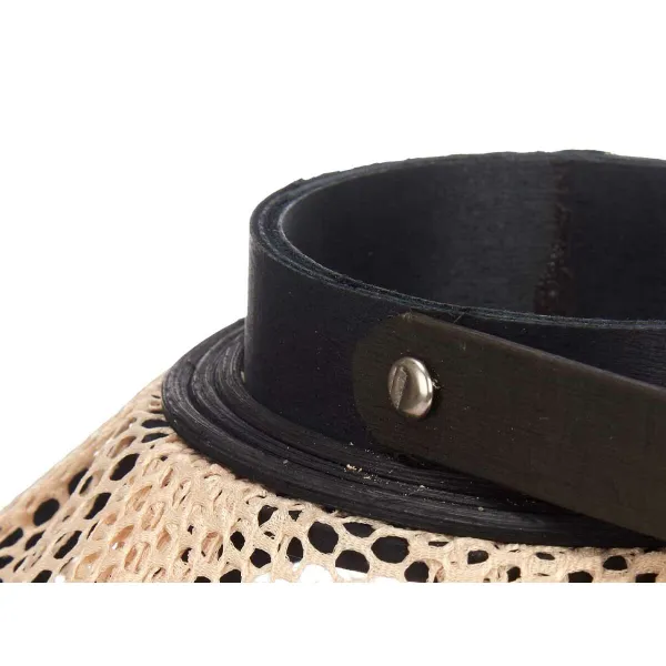 Žibintas Gift Decor Juoda Rusvai gelsva Medžio Audinys stiklas Žibintas 25 x 30 x 25 cm Su rankena (2 vnt.)