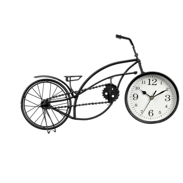Table clock Gift Decor Black Bicycle (4 Units)