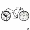 Table clock Gift Decor Black Bicycle (4 Units)