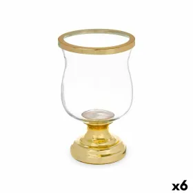 Svijećnjak Gift Decor Kuldne Kristall Teras 15,5 x 26 x 15,5 cm Veiniklaas (6 Ühikut)