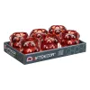 Kynttilänjalka Gift Decor Oranssi Tiili Kristalli 8,4 x 9 x 8,4 cm Mikrohelmet (12 osaa)