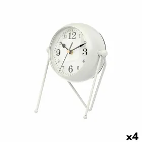 Table clock Gift Decor White (4 Units)