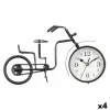 Table clock Gift Decor Black Bicycle (4 Units)