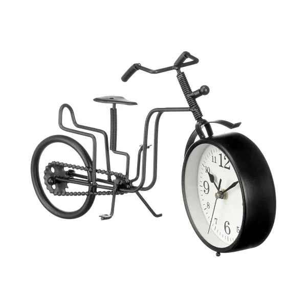 Table clock Gift Decor Black Bicycle (4 Units)
