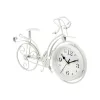 Table clock Gift Decor White Bicycle (4 Units)