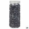 Koristeelliset kivet Gift Decor Musta 10 - 20 mm 700 g 6,5 x 15,5 x 6,5 cm 6,2 x 15,3 x 6,2 cm 6,5 x 15,8 x 6,5 cm (12 osaa)
