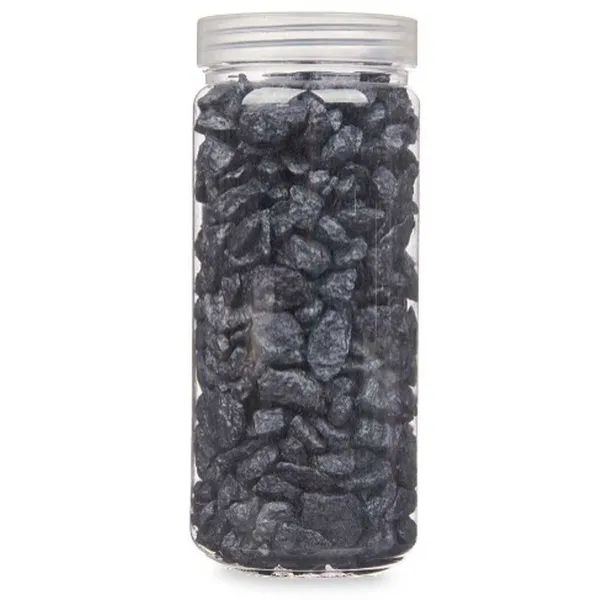 Decorative Stones Gift Decor Black 10 - 20 mm 700 g 6,5 x 15,5 x 6,5 cm 6,2 x 15,3 x 6,2 cm 6,5 x 15,8 x 6,5 cm (12 Units)