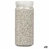 Decorative Stones Gift Decor Grey 2 - 5 mm 700 g 6,5 x 15,5 x 6,5 cm 6,2 x 15,3 x 6,2 cm 6,5 x 15,8 x 6,5 cm (12 Units)