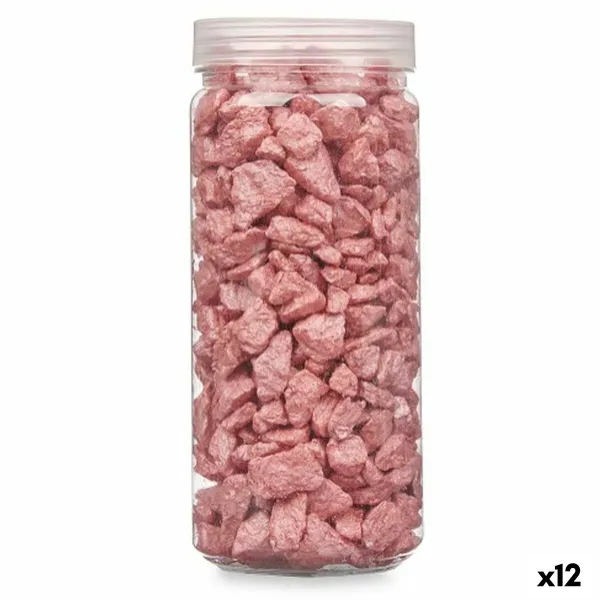 Decorative Stones Gift Decor Red 10 - 20 mm 700 g 6,2 x 15,3 x 6,2 cm 6,5 x 15,8 x 6,5 cm (12 Units)