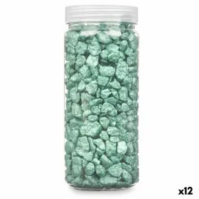 Dekoratīvie akmeņi Gift Decor Zaļš 10 - 20 mm 700 g 6,2 x 15,3 x 6,2 cm 6,5 x 15,8 x 6,5 cm (12 gb.)