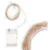 Wreath of LED Lights Gift Decor White Warm light 15,4 m 16 x 10 x 6 cm (12 Units)