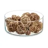Dekoratīvo bumbu komplekts Gift Decor Balts Brūns 10 x 30 x 10 cm (12 gb.)