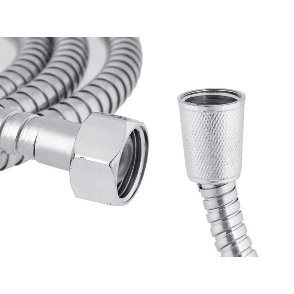 A shower head with a hose to direct the flow Berilo Metal 2 m 14 x 4,5 x 24,5 cm (12 Units)