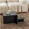 Centre Table Harmony Black 80 x 40 x 40 cm