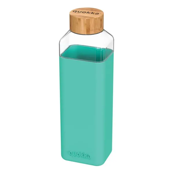 Quokka Storm - Glass Water Bottle 700 ml (Teal)