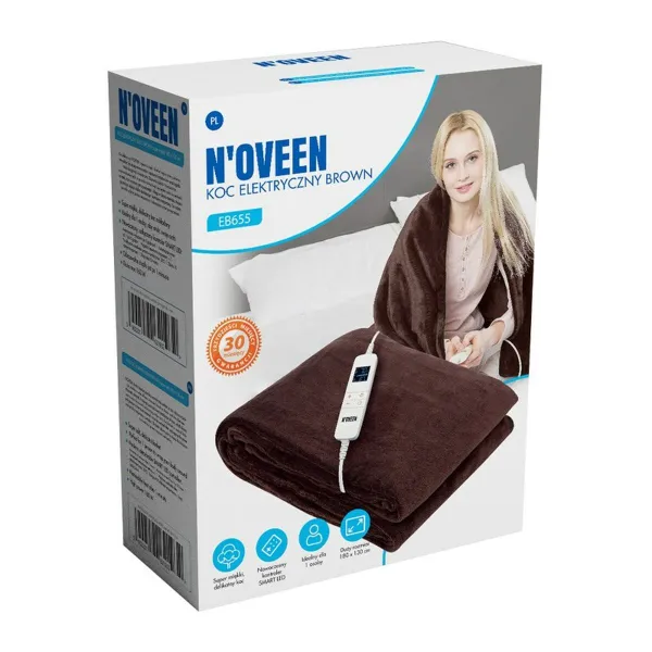 Elektriskā Sega N'oveen EB655                           180 x 130 cm Brūns Bronza