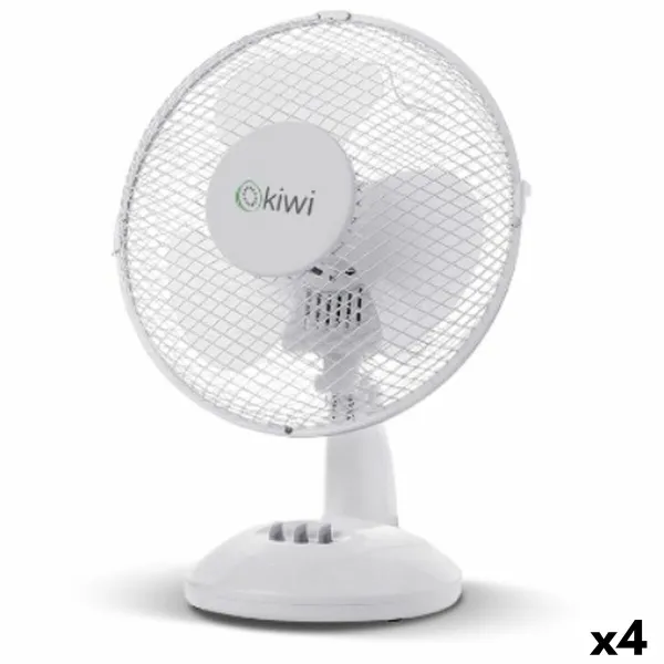 Pöytätuuletin Kiwi Valkoinen Ø 27 cm 21W (4 osaa)