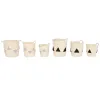 Set of Baskets Home ESPRIT Black Grey Natural Seagrass Boho 33 x 33 x 40 cm 3 Pieces (2 Units)