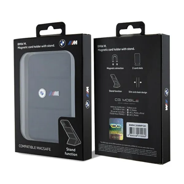 BMW Wallet Cardslot Stand MagSafe M Edition Collection - Magnetic wallet with stand function (black)