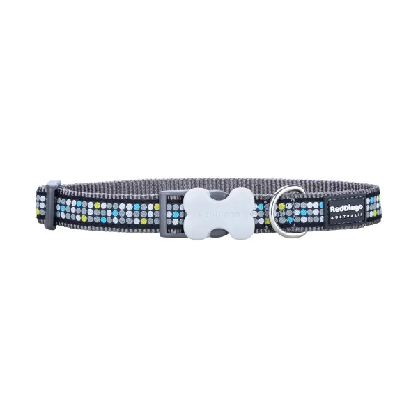 Собачий ошейник Red Dingo STYLE MODERN ON COOL GREY 31-47 cm