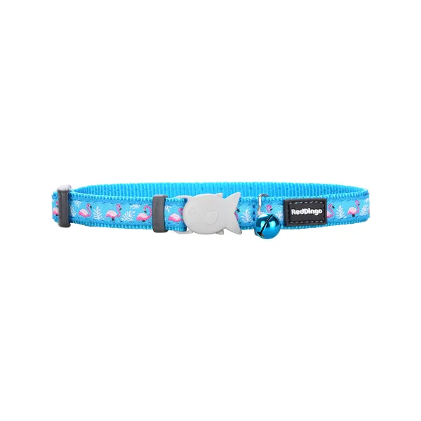 Suņa kaklasiksna Red Dingo STYLE FLAMINGO Tirkīzs 41-63 cm