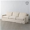 Sofa Cream 260 x 100 x 83 cm