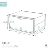 Stackable shoe box Max Home Balta 6 vnt. polipropileno ABS 35 x 18,5 x 27 cm