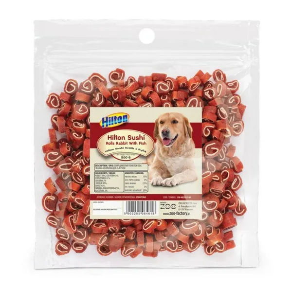 Dog Snack Hilton Sushi Rolls Fish Cod Rabbit 500 g
