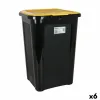 Roskakori Tontarelli Coverline Keltainen 44 L Musta 38,5 x 34,5 x 54,5 cm (6 osaa)