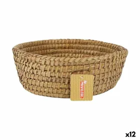 Универсальная корзина Privilege Korne Коричневый плетеный Круглая 27 x 27 x 9 cm (12 штук)
