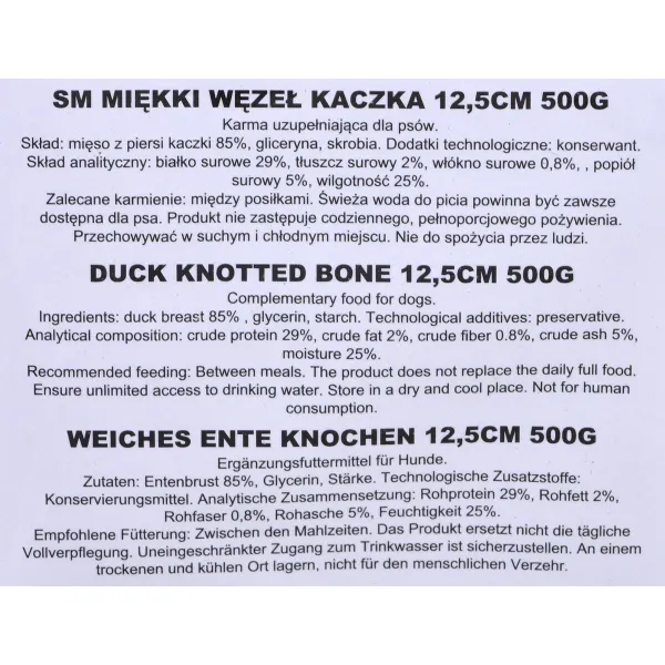 Koiran makupala Maced Ankka 500 g