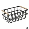 Daudzfunkcionāls grozs Confortime Melns 36 x 22 x 15,5 cm (6 gb.)