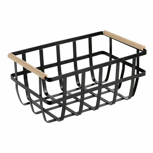 Monikäyttöinen kori Confortime Musta 36 x 22 x 15,5 cm (6 osaa)