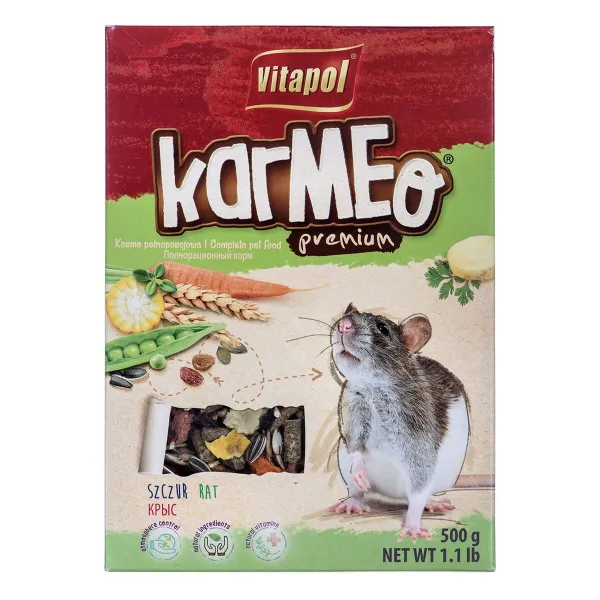 Fodder Vitapol Karmeo Premium Salmon Peas Rabbit Rat Mouse 500 g