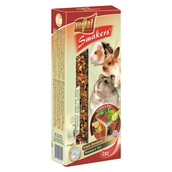 Food Vitapol Smakers Chichilla Hamster Rat Rodents Small animals Birds 135 g