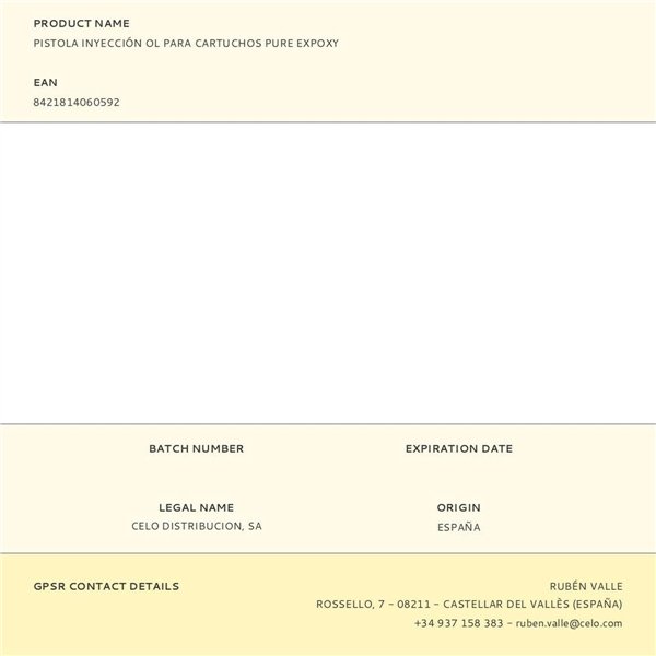 Silikona pistole CELO