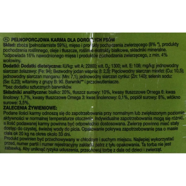 Rehu Purina Friskies Active Aikuinen Nauta 10 kg