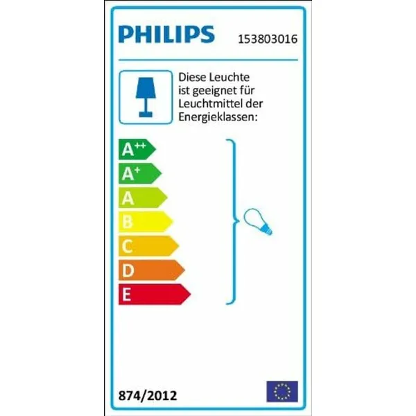 Настенный светильник Philips My Garden Creek Чёрный Алюминий A 60 W E27