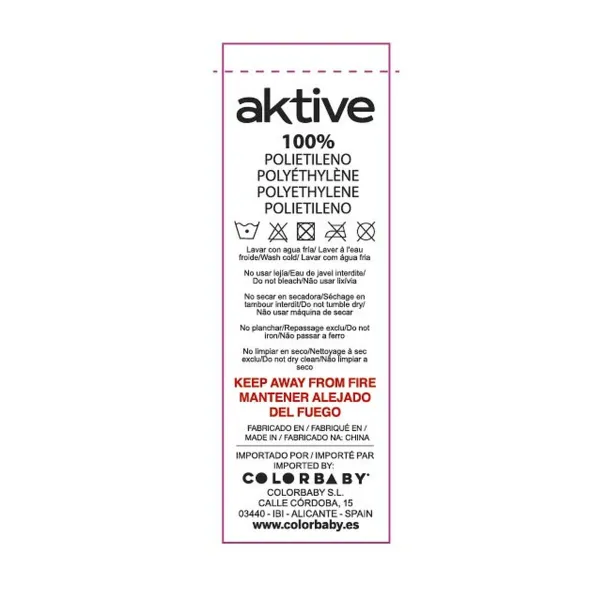 Protective Tarpaulin Aktive Elastic Bed Blue Ø 366 cm (6 Units)