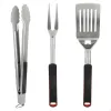 Grilēšanas trauku komplekts Aktive 3 Daudzums Barbekjū Nerūsējošais tērauds 9 x 41 x 5 cm (4 gb.)