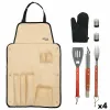 Grillivälinesetti Aktive 7 Kappaletta Grilli Ruostumaton teräs 42 x 67 x 3 cm (4 osaa)