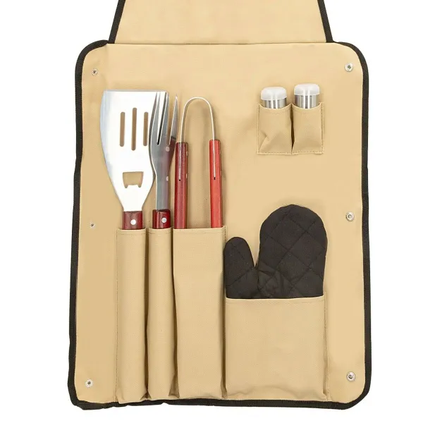 Grillivälinesetti Aktive 7 Kappaletta Grilli Ruostumaton teräs 42 x 67 x 3 cm (4 osaa)