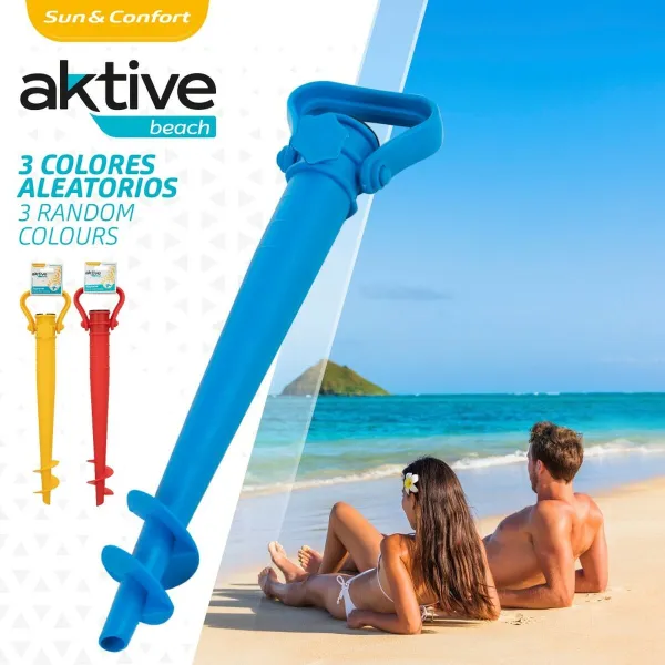 Skėčio inkaras Aktive Paplūdimys Plastmasinis 10 x 43 x 5,5 cm (24 vnt.)
