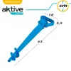 Штырь для зонтика Aktive Пляж Пластик 10 x 43 x 5,5 cm (24 штук)