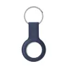 Crong Silicone Case with Key Ring – Protective keychain case for Apple AirTag 1/2 (navy blue)