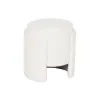 подставка для ног Home ESPRIT Белый полиэстер Деревянный MDF Scandi 40 x 40 x 43 cm