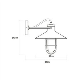 Wall Light EDM 32103 Black 60 W