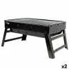 Nešiojamasis Barbekiu Aktive Stačiakampis Juoda 50 x 23 x 30 cm (2 vnt.)