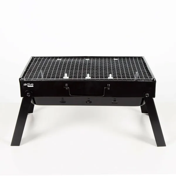 Nešiojamasis Barbekiu Aktive Stačiakampis Juoda 50 x 23 x 30 cm (2 vnt.)