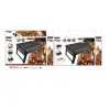 Nešiojamasis Barbekiu Aktive Stačiakampis Juoda 50 x 23 x 30 cm (2 vnt.)